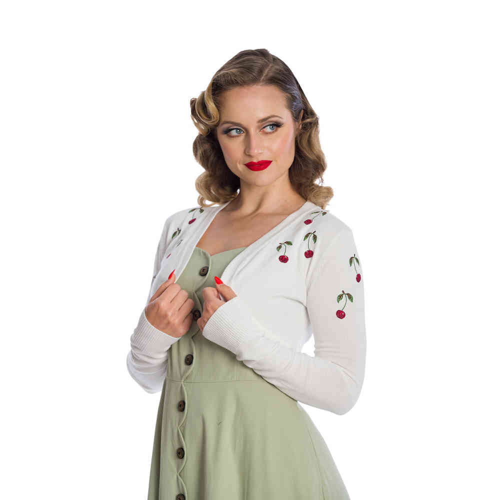 Banned - SUMMER BERRY Bolero - White